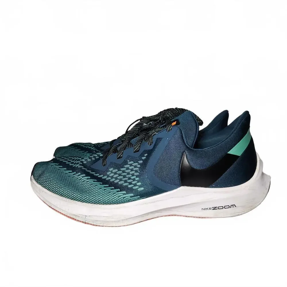 Nike Men's Zoom Winflo 7 Turbo Running Sneakers Size 11.5 Blue/Teal